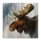 Stupell Industries Samuel Modern Moose Painting Canvas By Linda Sperruzzi